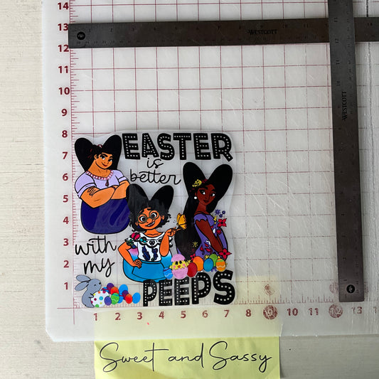 Easter is better with my peeps DTF Transfer Design