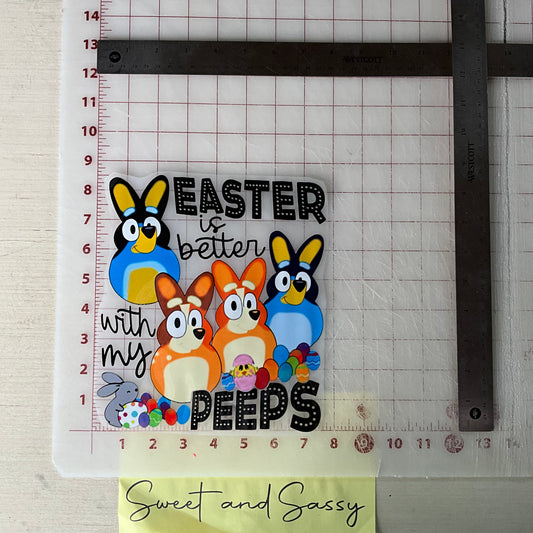 Easter is better with my peeps DTF Transfer Design