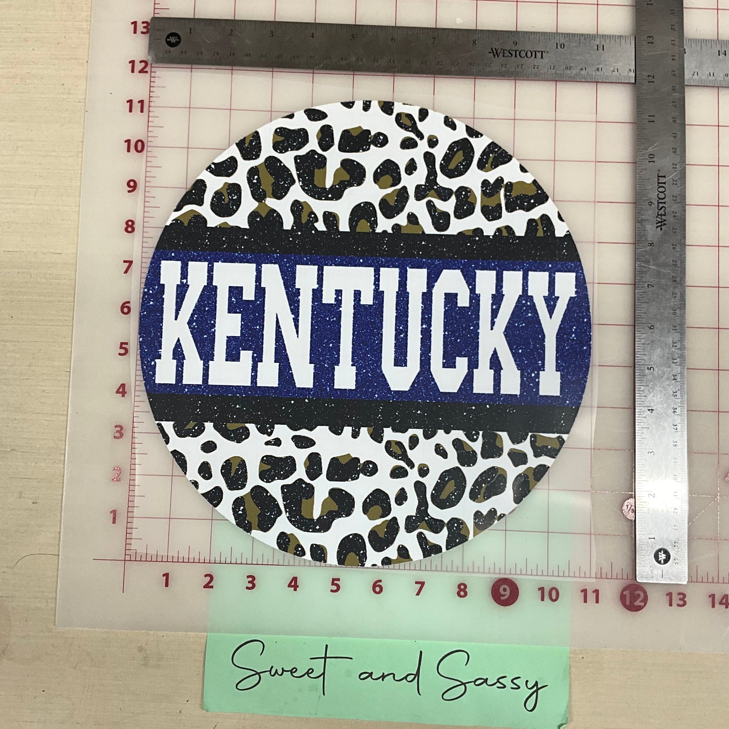 KENTUCKY CIRCLE LEOPARD DTF Transfer