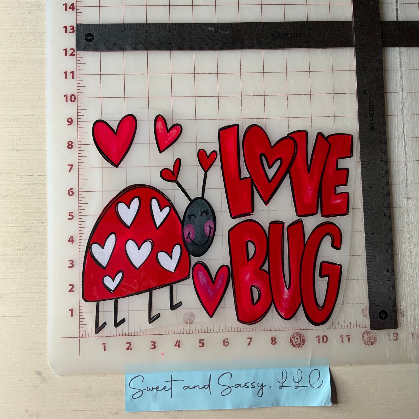 Love Bug DTF Transfer Design