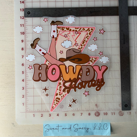 Howdy Honey LB DTF Transfer Design