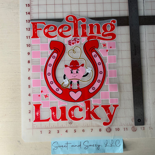 Feeling Lucky Valentine DTF Transfer Design
