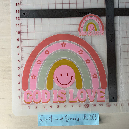 God is Love DTF Transfer Design