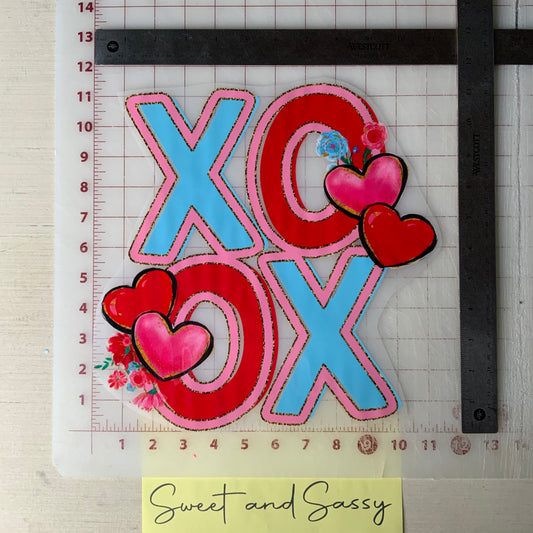 XOXO DTF Transfer Design