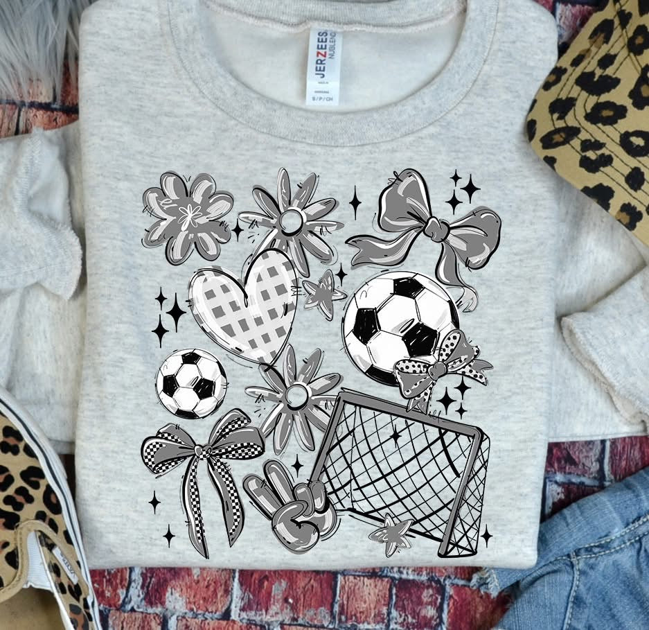 Team Color Soccer Collage DTF Transfer Design