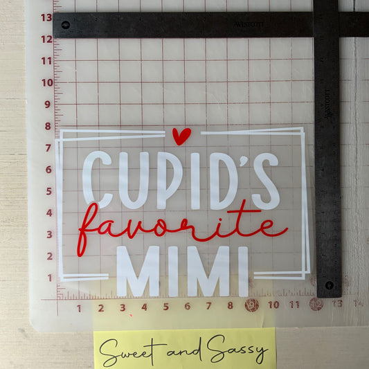 Cupid's favorite Mimi DTF Transfer Design