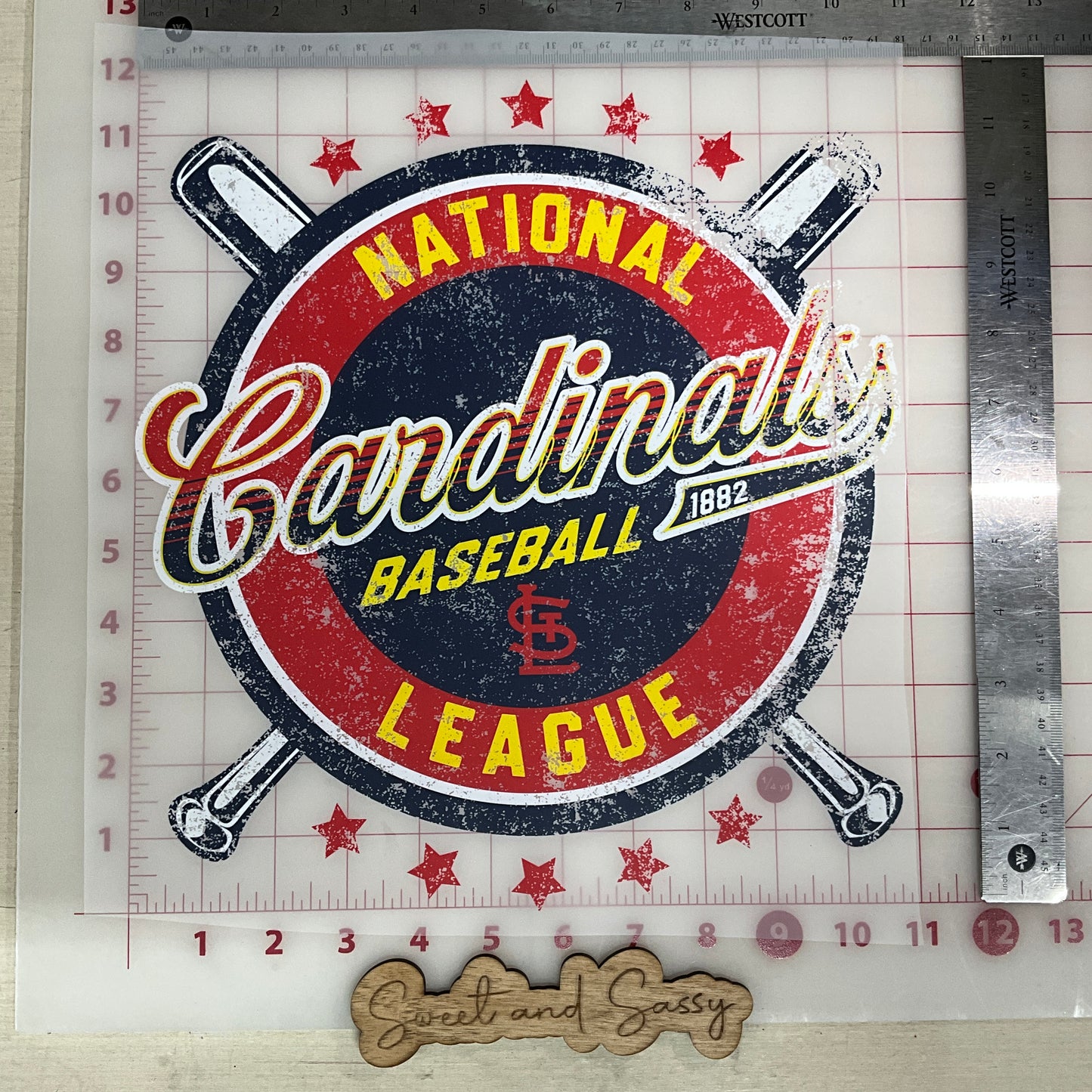 St. Louis Cardinals Baseball Nationals League DTF Transfer Design