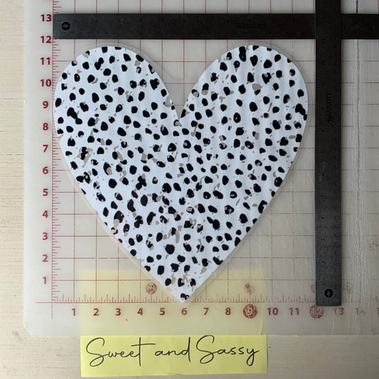 Dalmatian Heart DTF Transfer Design
