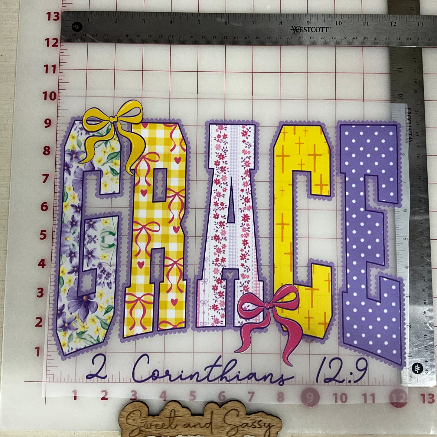 GRACE Corinthians  DTF Transfer Design