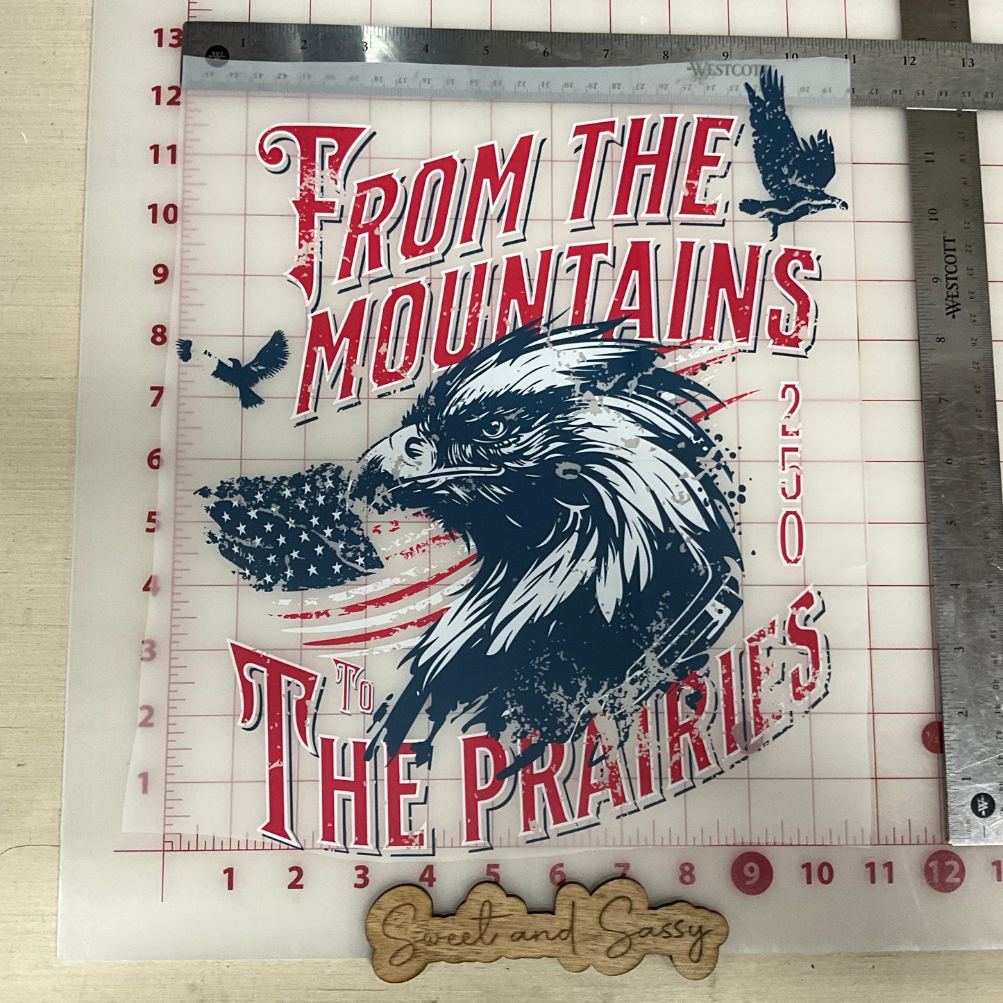 From the Mountains Eagle DTF Transfer Design