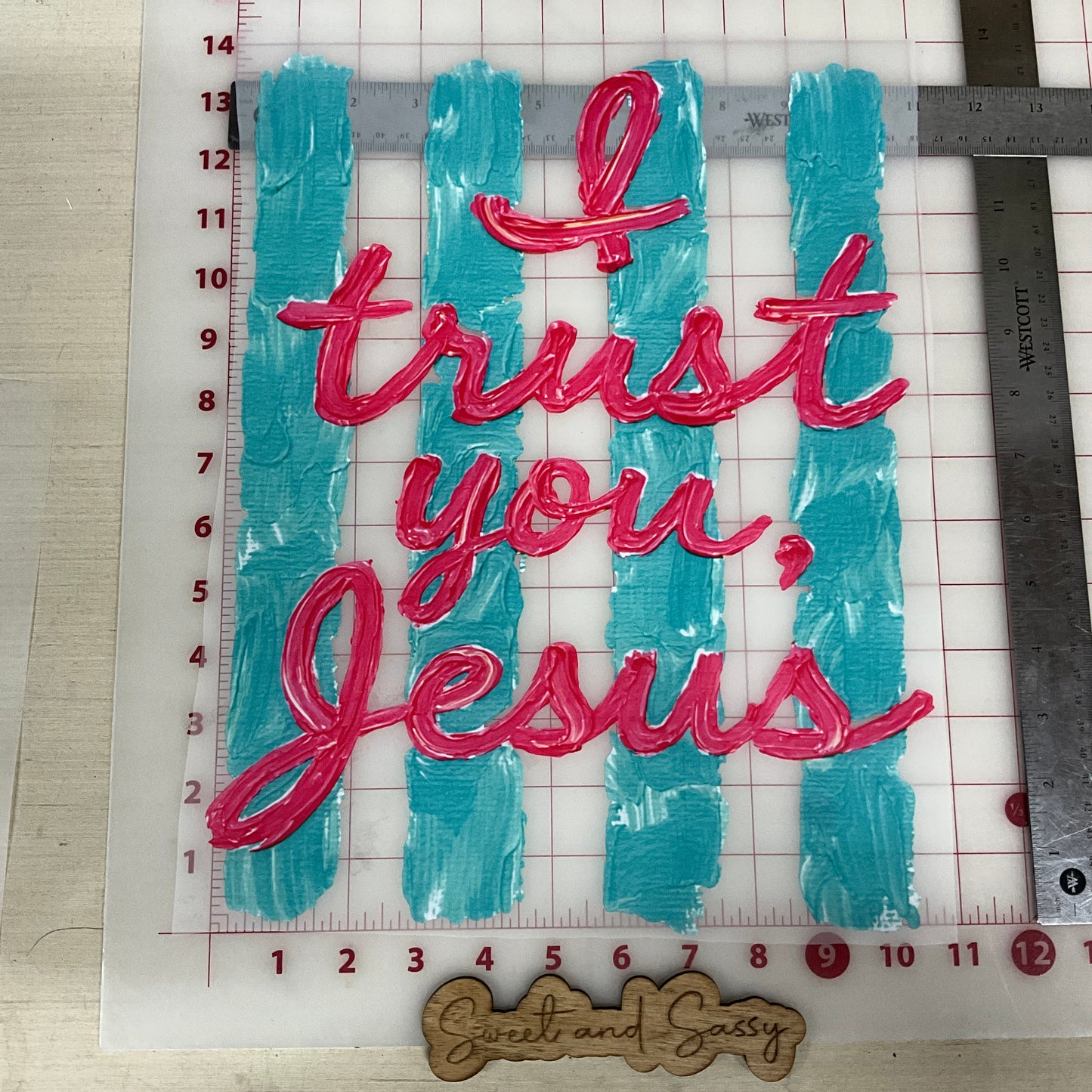 I trust you Jesus painted  DTF Transfer Design