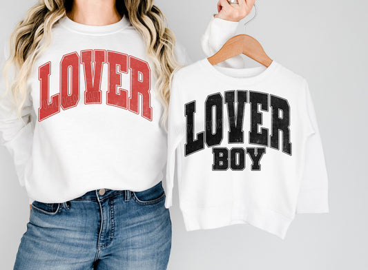 Lover and Lover Boy DTF Transfer Design