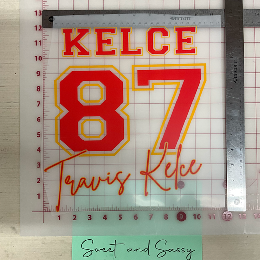 Kelce 87 DTF Transfer Design