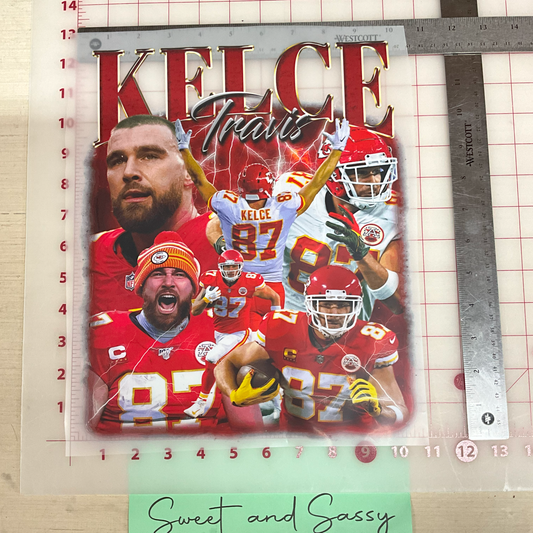 Chiefs Kelce DTF Transfer Design