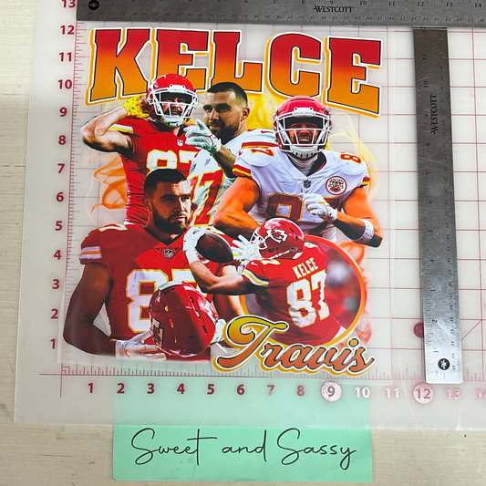 Kelce 87 Chiefs DTF Transfer Design