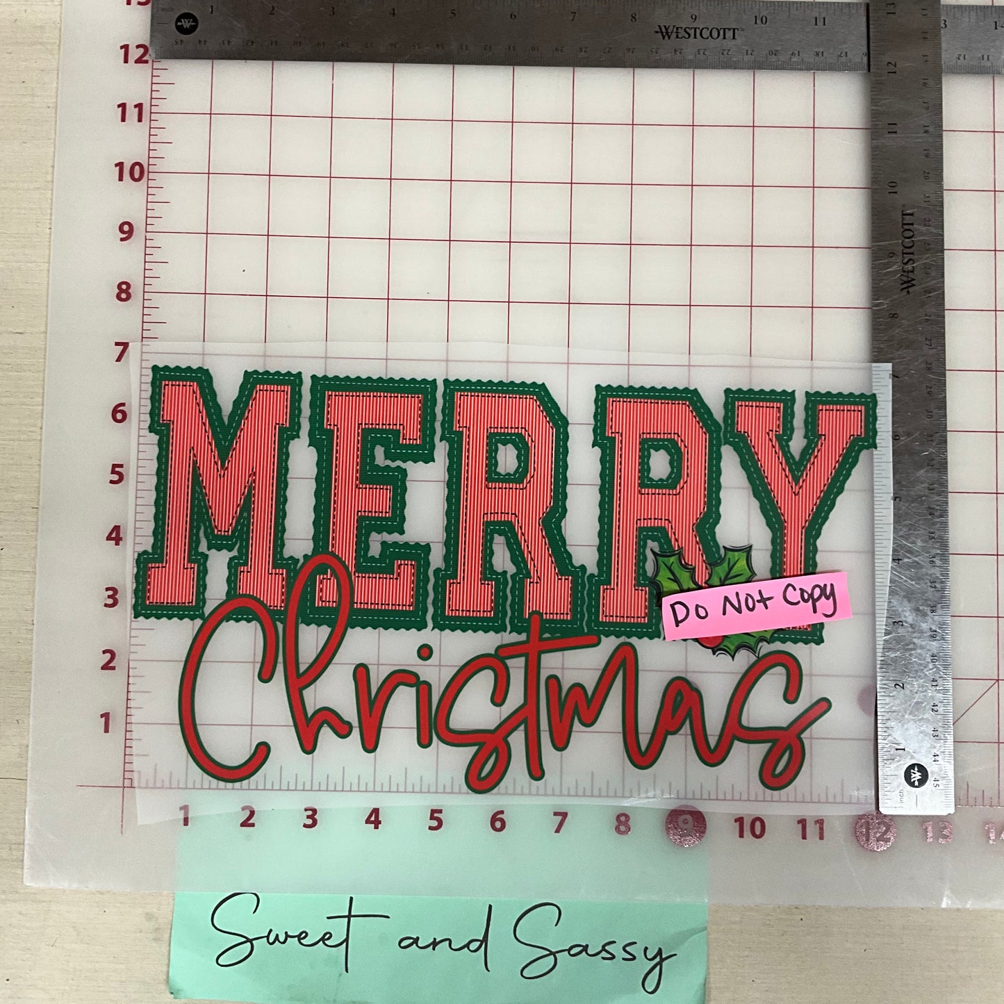 MERRY CHRISTMAS PREPSTER DTF Transfer Design