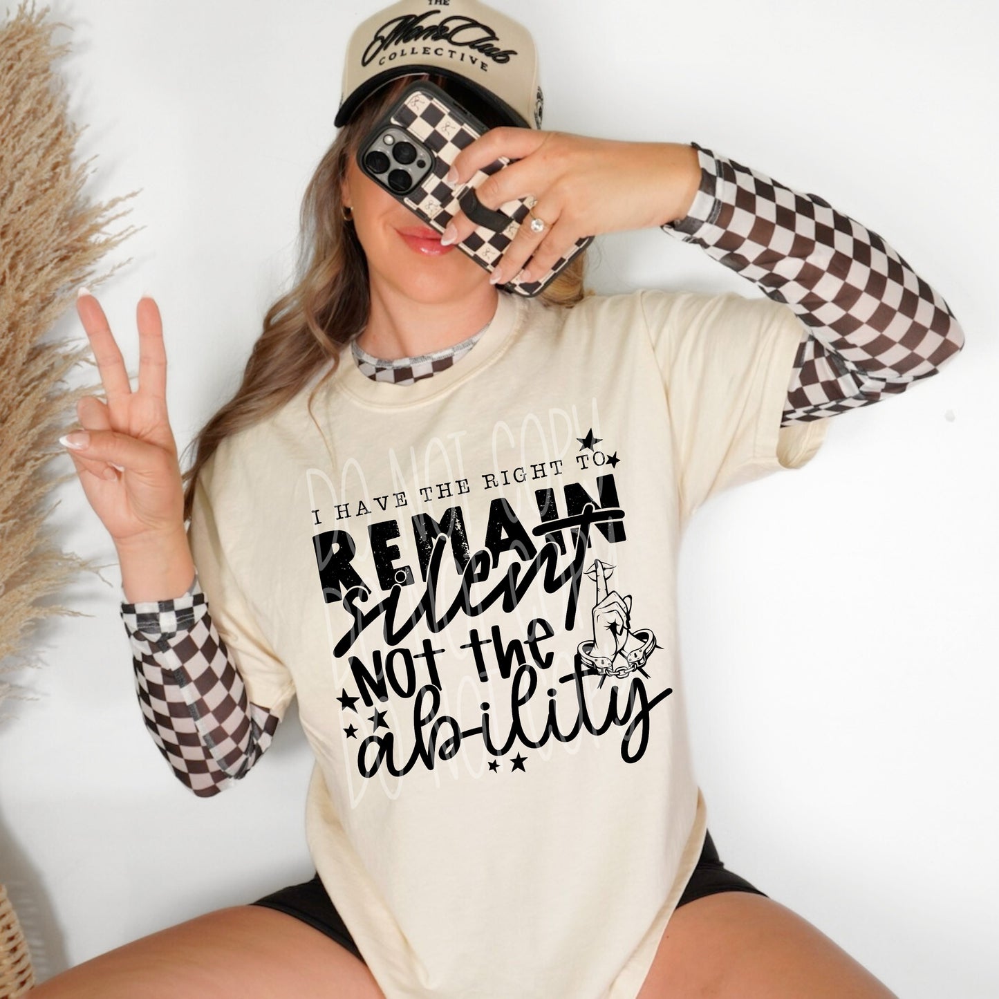 I have the right to remain silent not the ability DTF Transfer Design