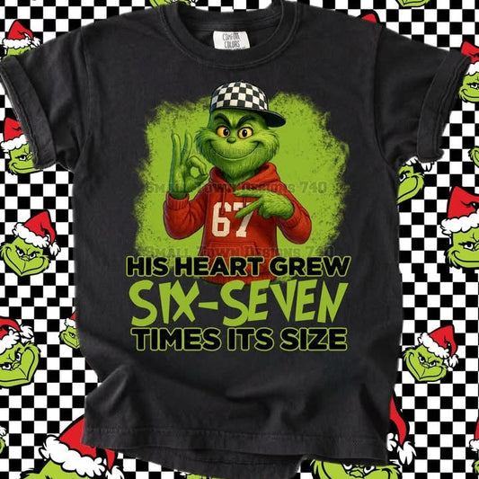 Grinch six seven boy 6 7 DTF Transfer Design