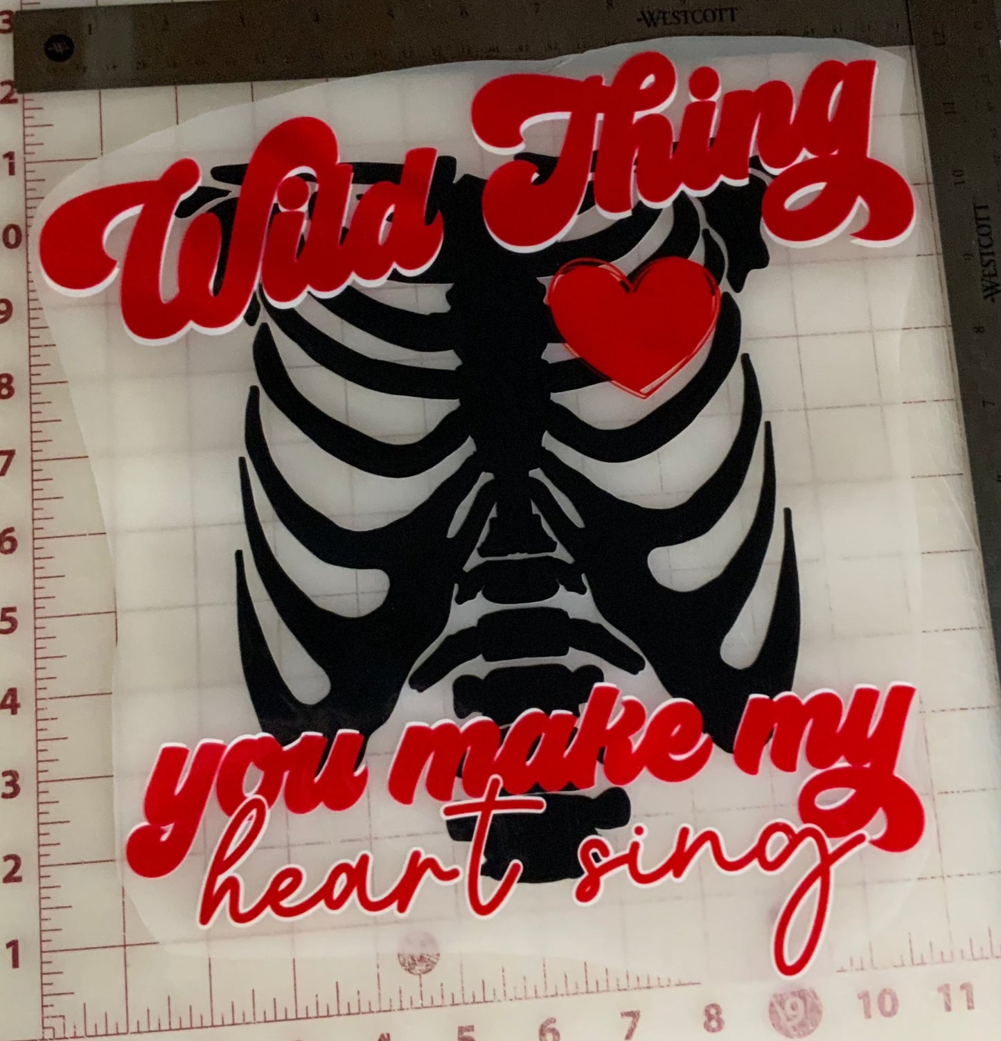 Wild Thing You make my heart sing DTF Transfer Design