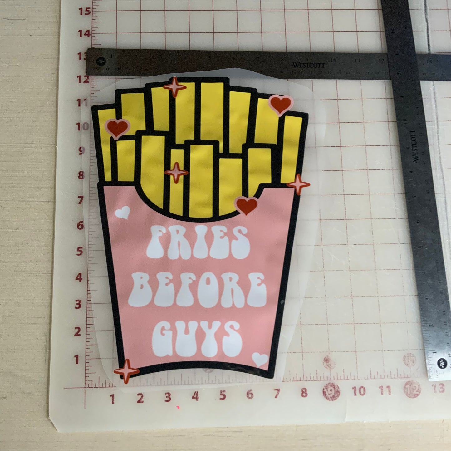 Fries before Guys DTF Transfer Design