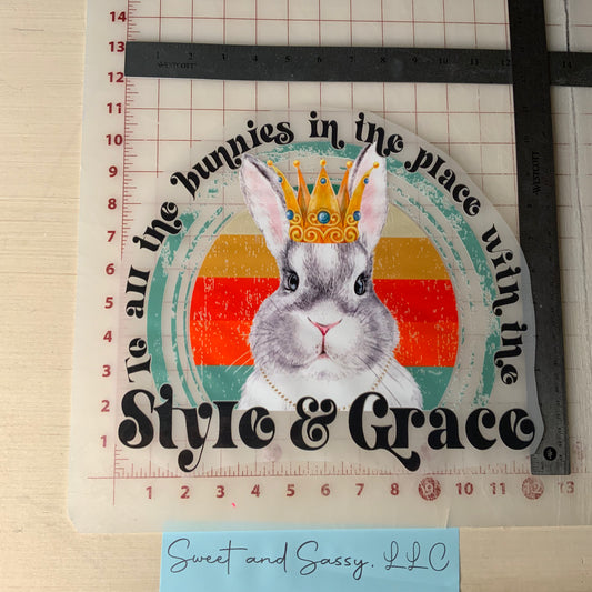 Style and Grace DTF Transfer Design