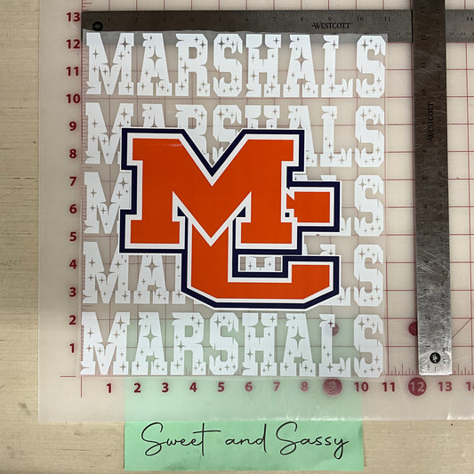 Marshals Team Stars  DTF Transfer Design