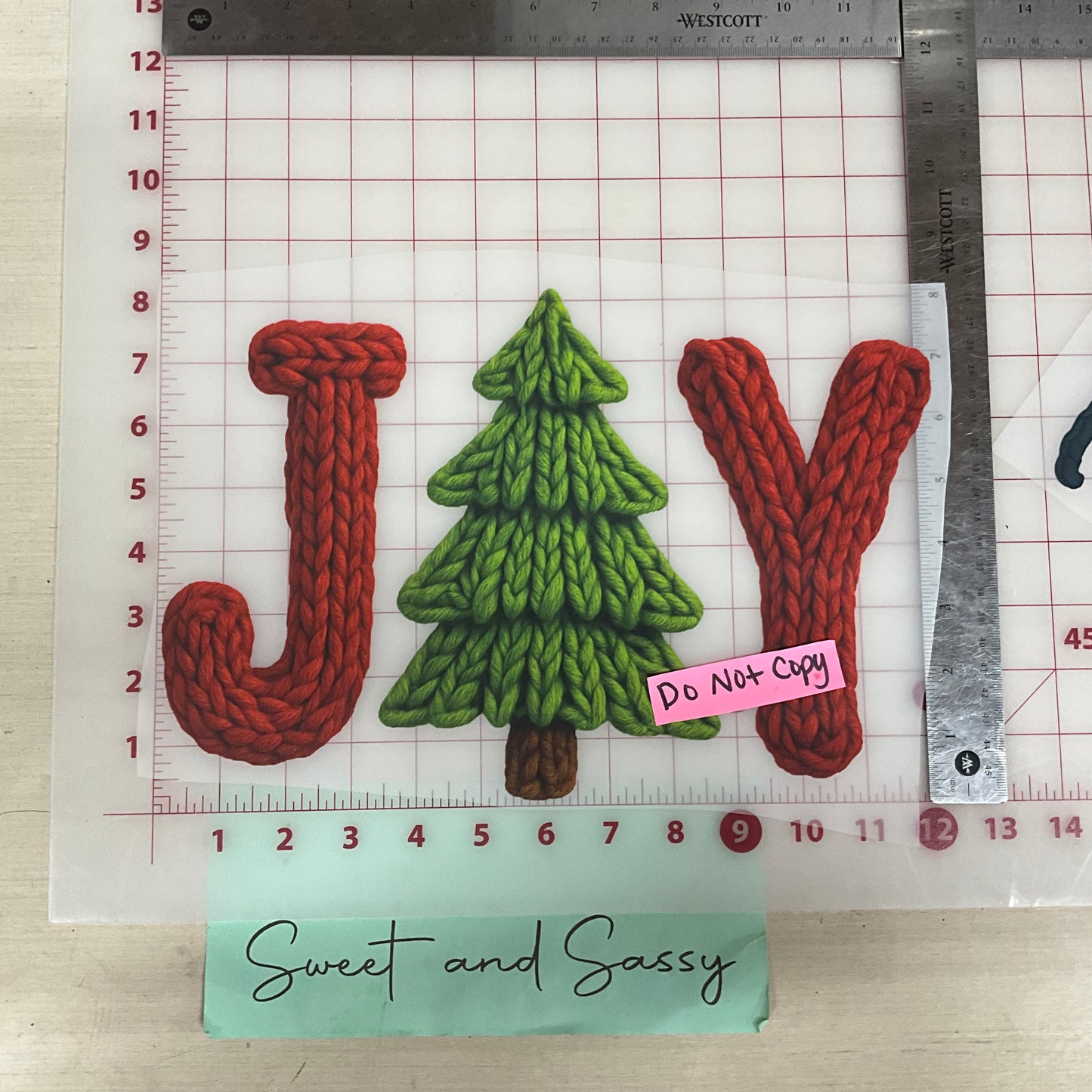 Joy tree yarn DTF Transfer Design