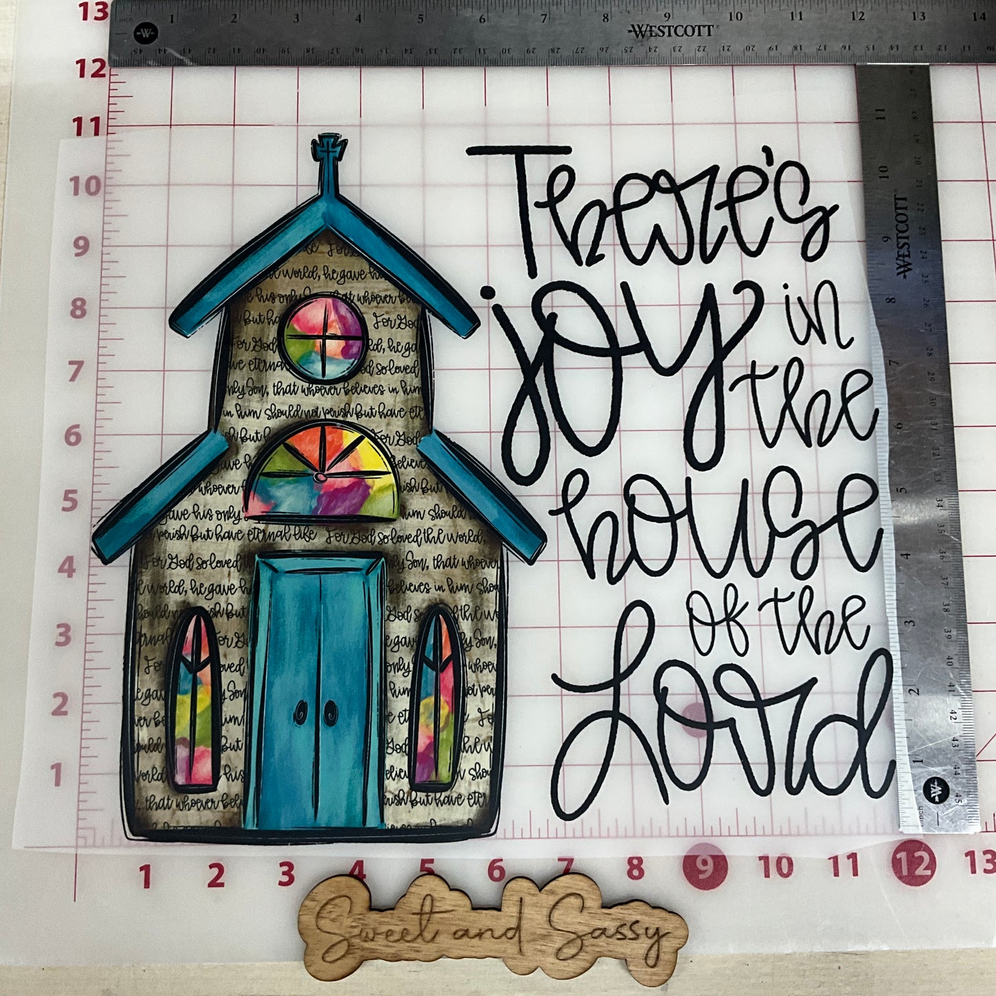 There's joy in the house of the Lord DTF Transfer Design