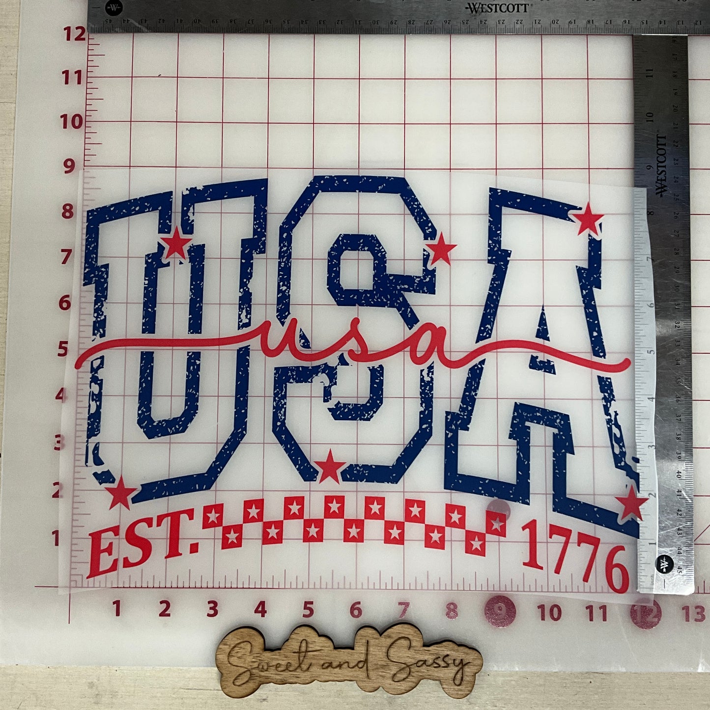 USA est 1776 4th of July DTF Transfer Design