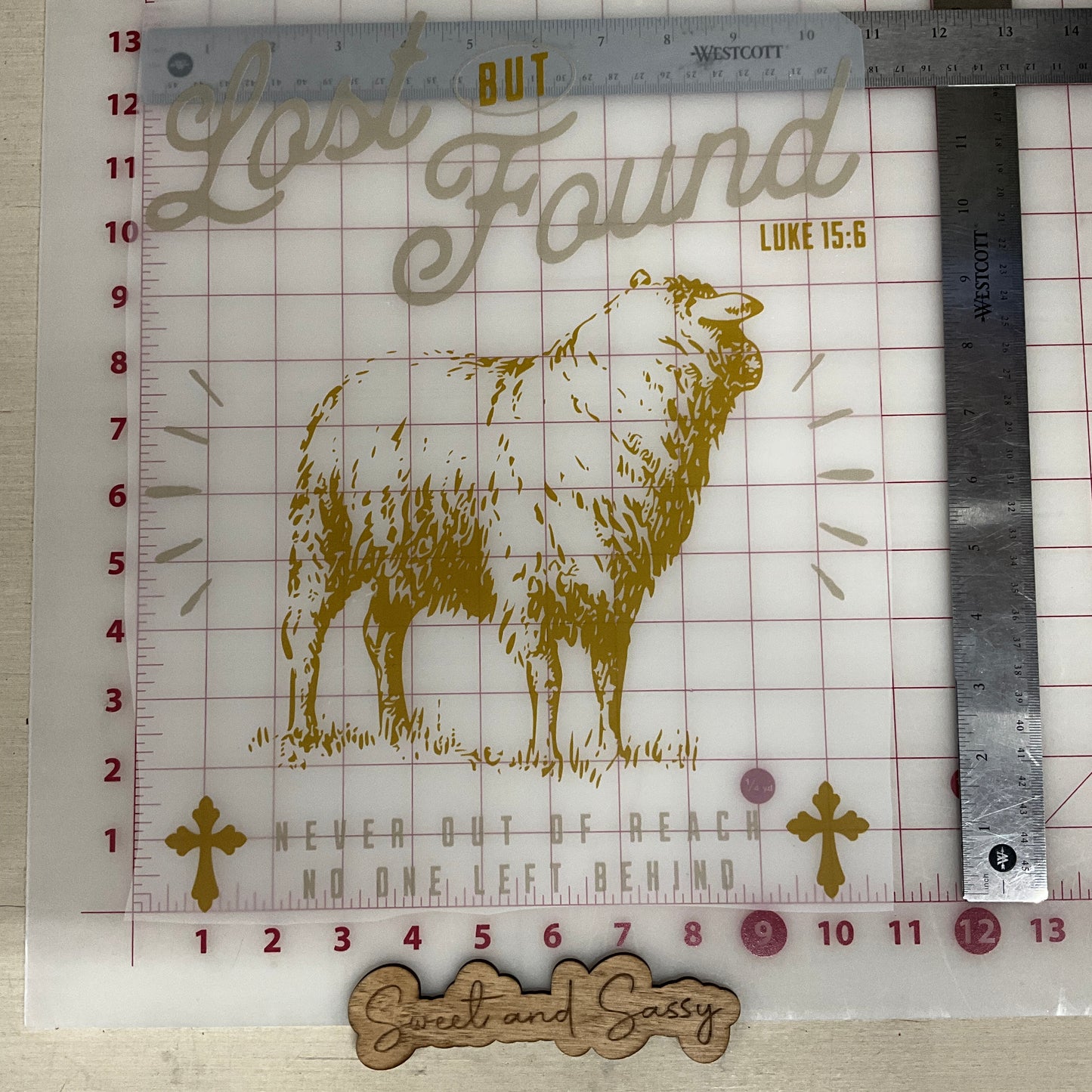 Lost But Found Luke 15:6 DTF Transfer Design