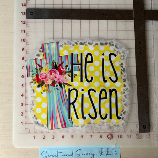 He is Risen Leopard DTF Transfer Design