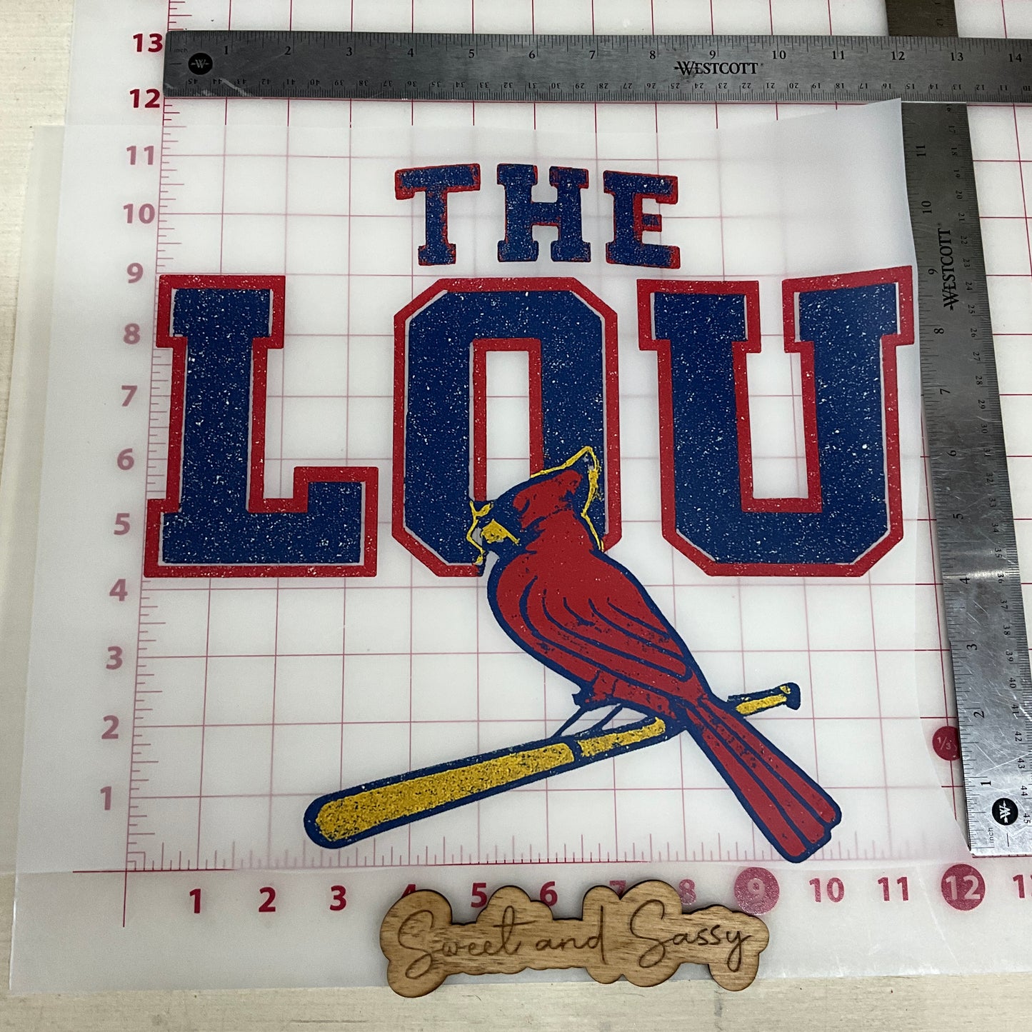 The Lou St. Louis Cardinals DTF Transfer Design