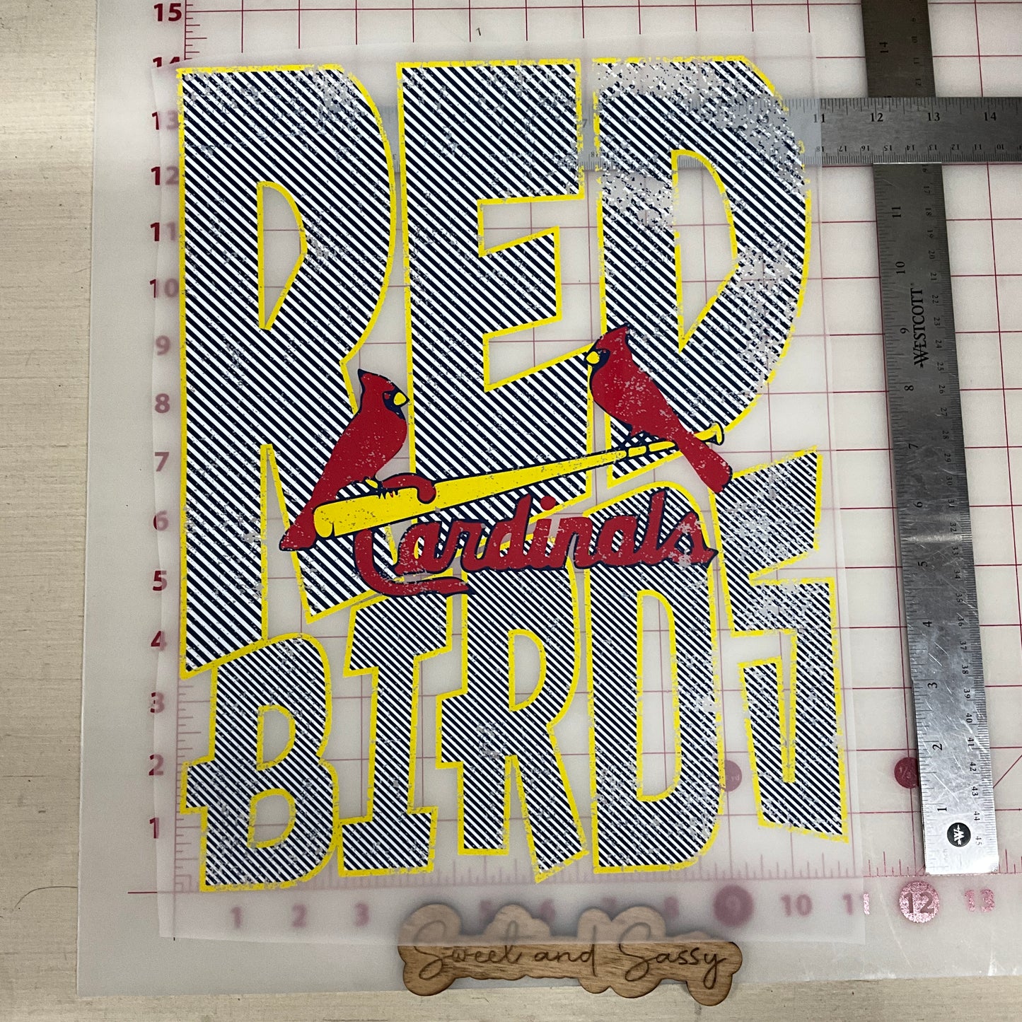 Red Birds St. Louis Cardinals DTF Transfer Design