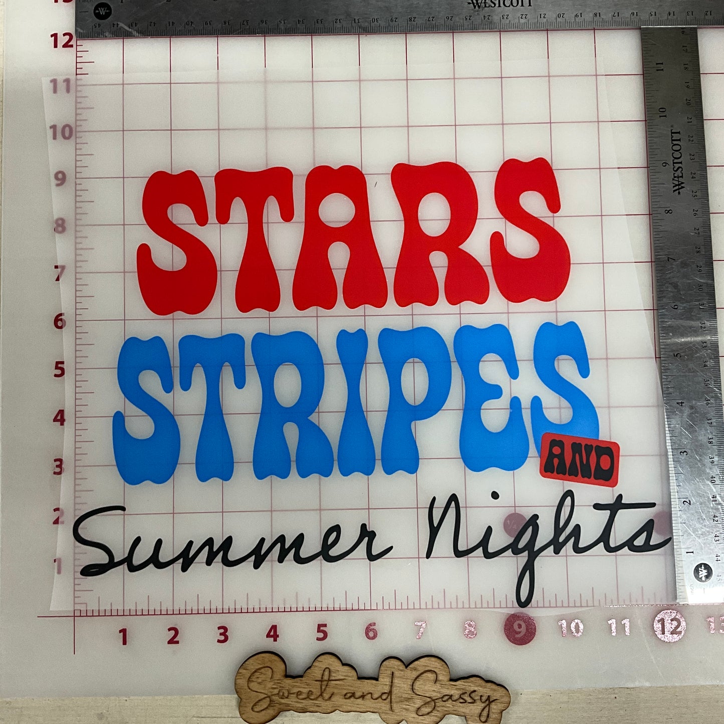 Stars, Stripes, & Summer Nights1 DTF Transfer Design
