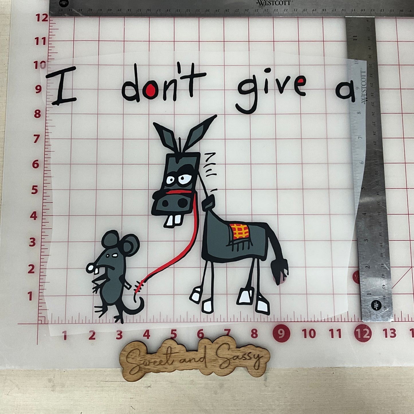 I dont give a DTF Transfer Design