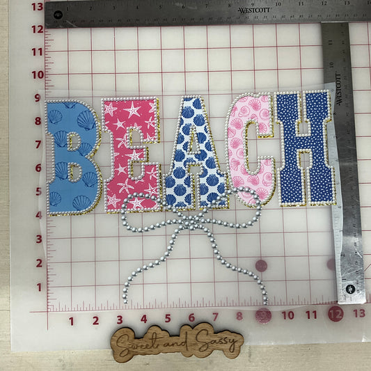 Beach Bow Pearl  DTF Transfer Design