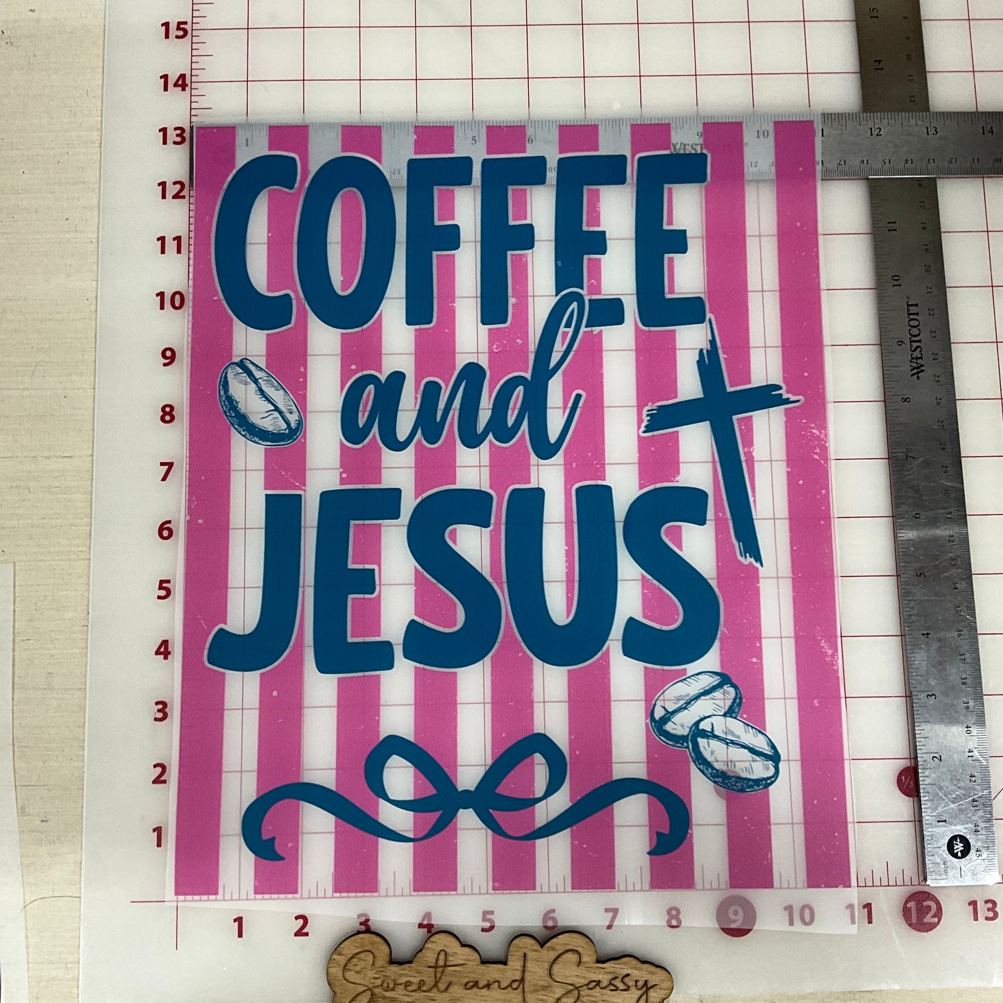 Coffee and jesus  DTF Transfer Design