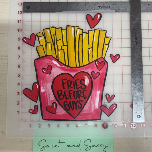 Fries Before Guys Hand Drawn DTF Transfer Designs