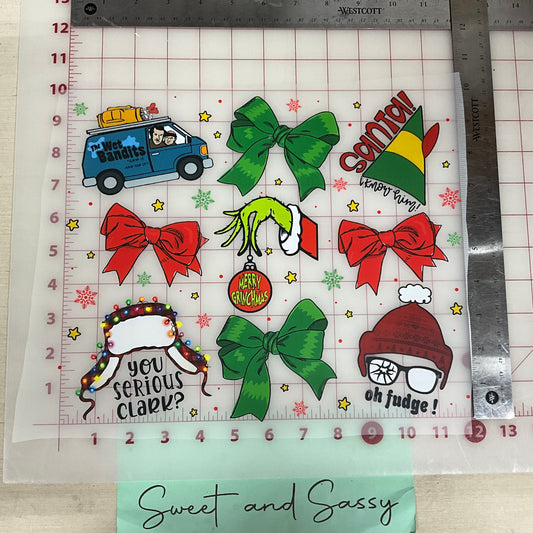 90s Christmas DTF Transfer Design