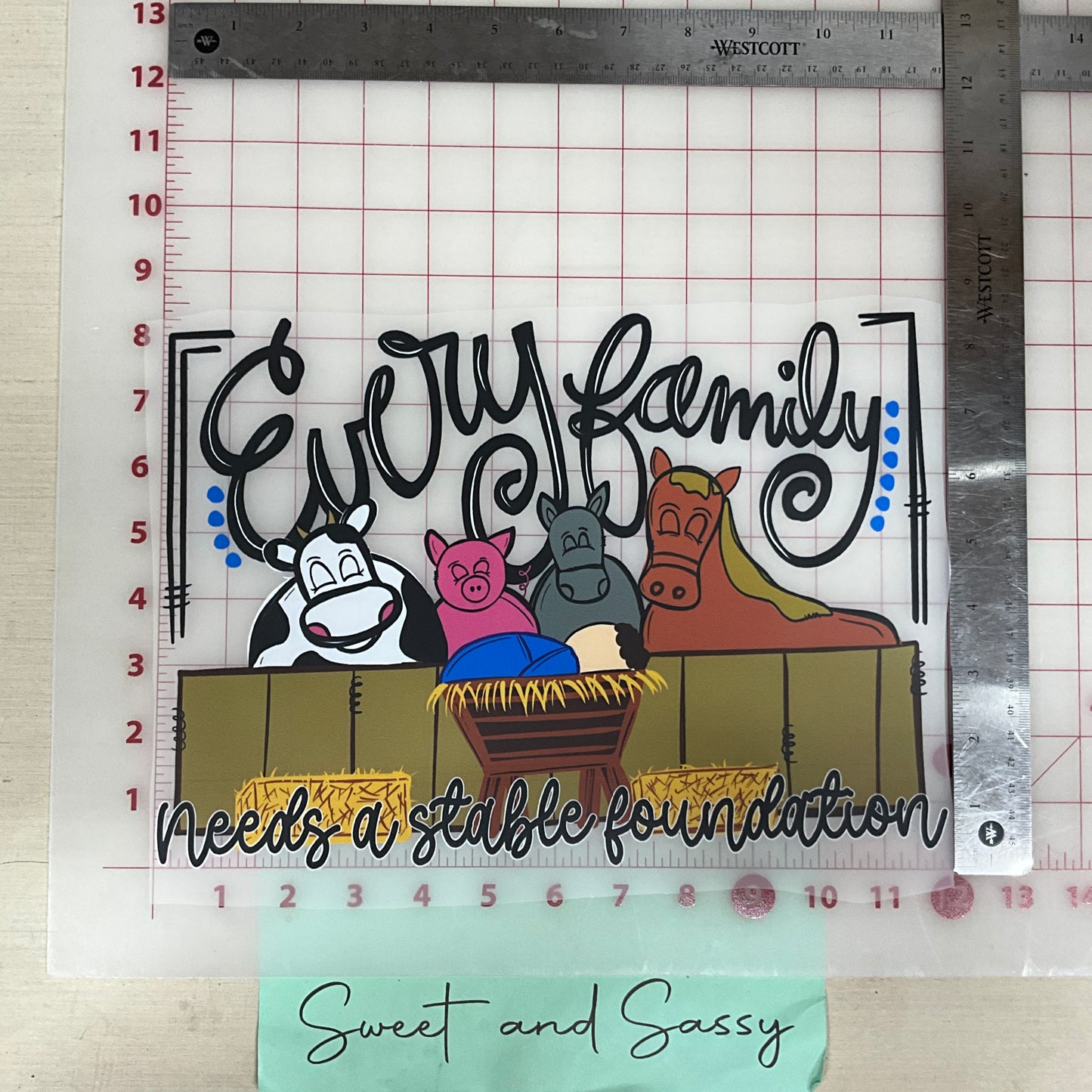 Every Family needs a stable foundation DTF Transfer Design