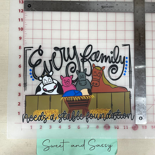 Every Family needs a stable foundation DTF Transfer Design