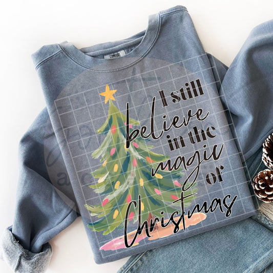 I Still Believe in the magic of Christmas DTF Transfer Design
