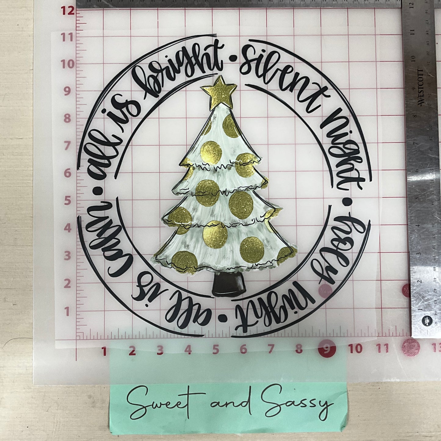 all is bright DTF Transfer Design