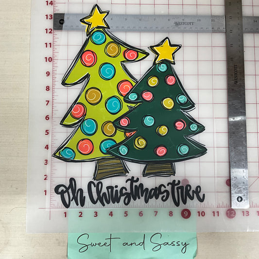 oh christmas tree whimiscal  DTF Transfer Design
