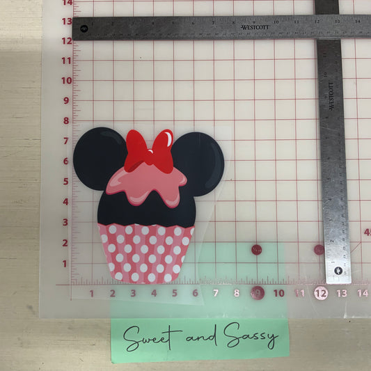 Mouse Cupcake DTF Transfer Design