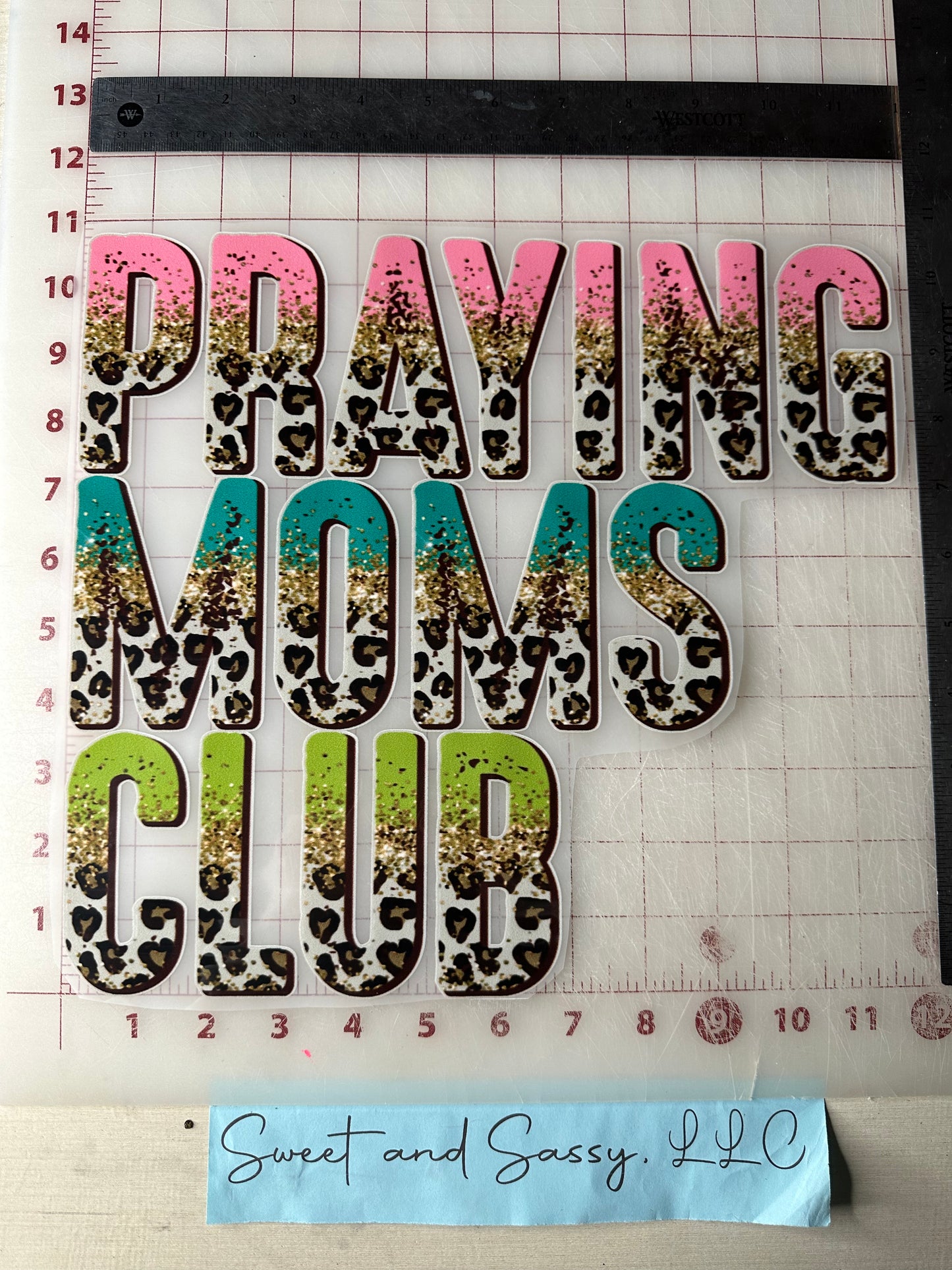 Praying Moms Club DTF Transfer Design