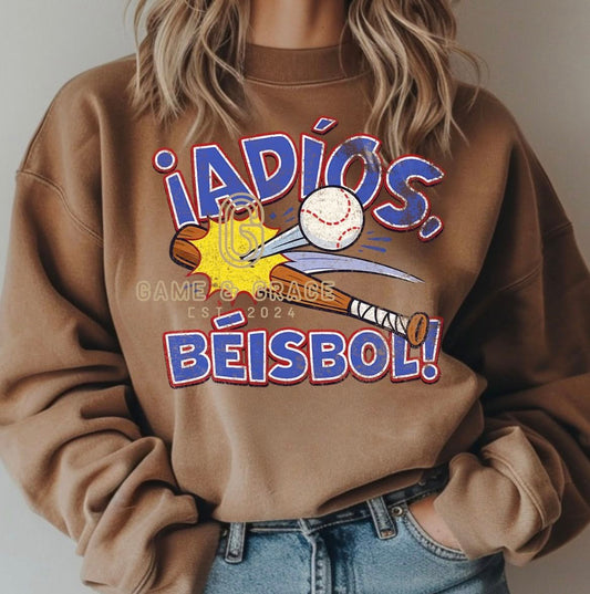 Iadios Beisbol  DTF Transfer Design