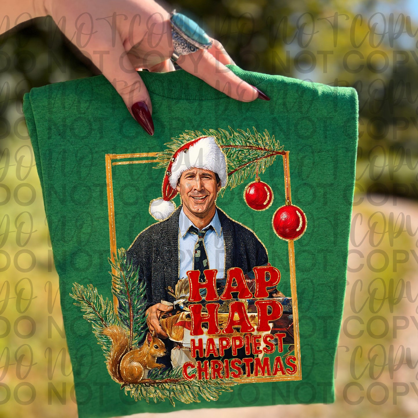 Hap Hap Happiest Christmas DTF Transfer Design SS