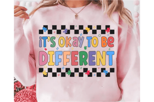 It's Okay to be Different Autism DTF Transfer Design
