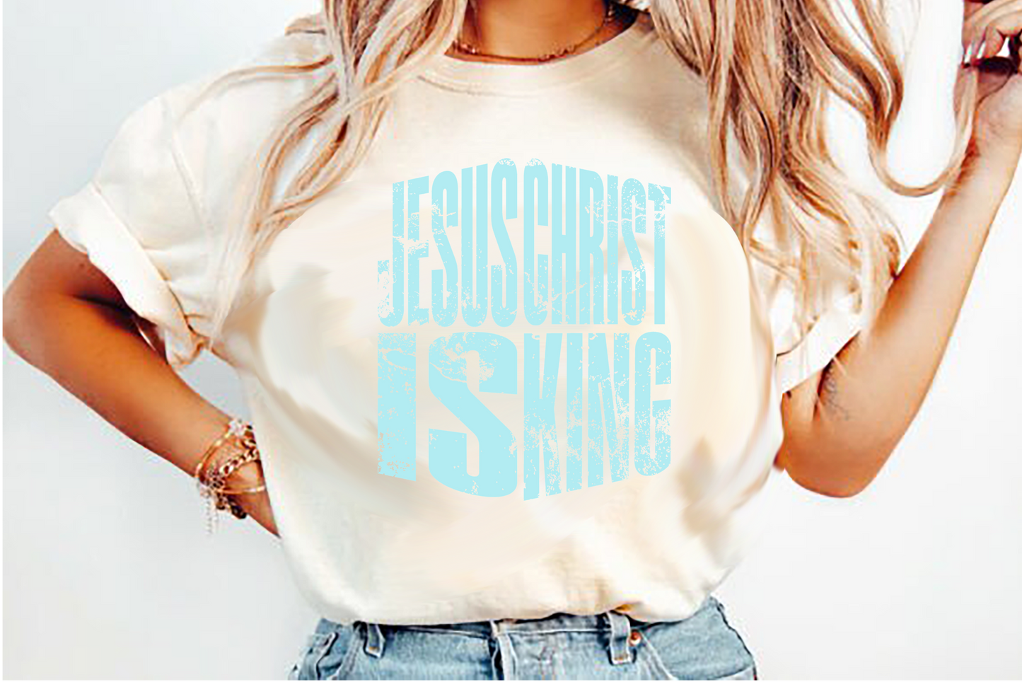 Jesus Christ is King DTF Transfer Design